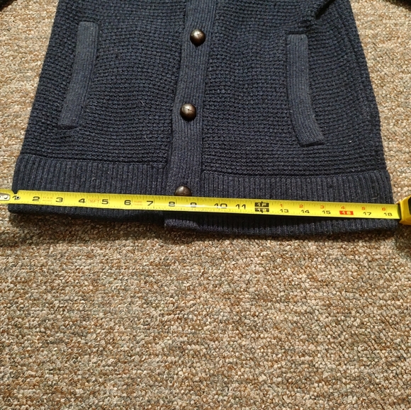Banana Republic Men's Button up Sweater Small Navy Blue - Picture 9 of 12